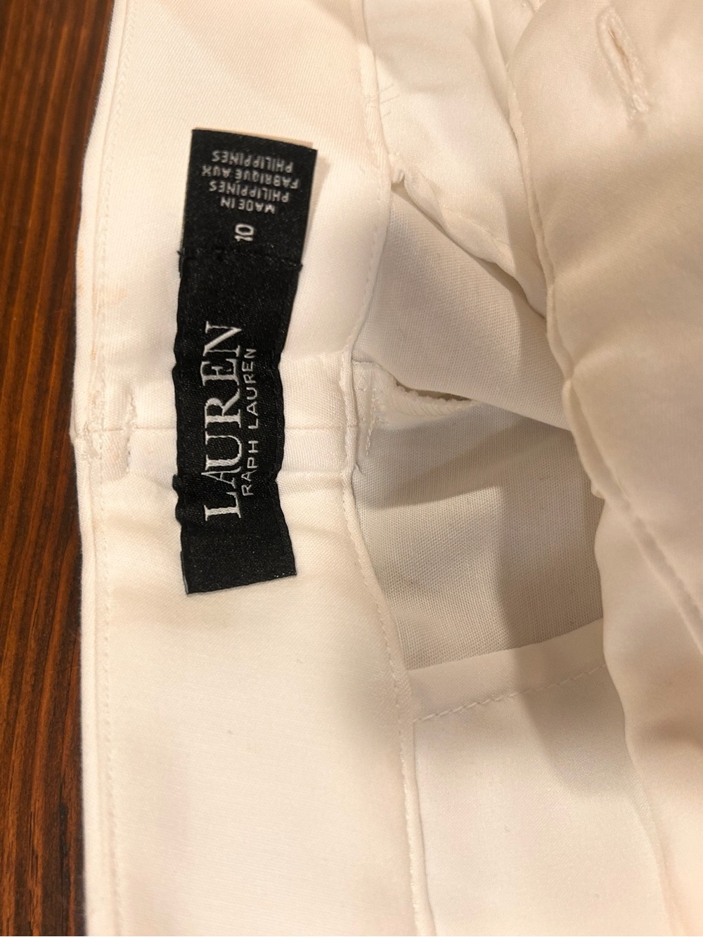 Lauren Ralph Lauren White Dress shorts - Clean Tailored Waistband